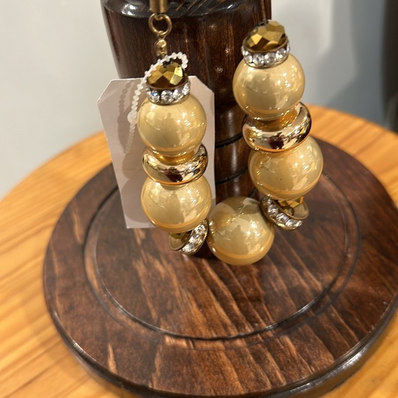 Vintage Gold Pearl Necklace Choker - Picture 4 of 5